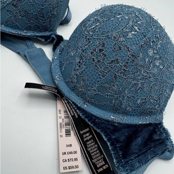 Victoria Secret Very Sexy Push Up Bra 34 B MIDNIGHT SEA - Picture 4 of 7